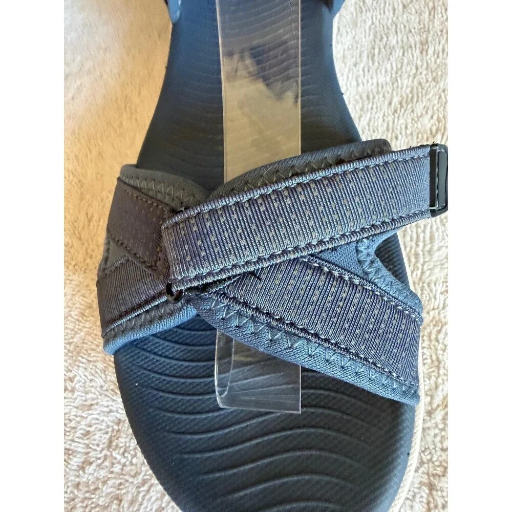 DREAM PAIRS Womrns Sport Sandals Blue Velkro Strap Cushioned Size 7.5